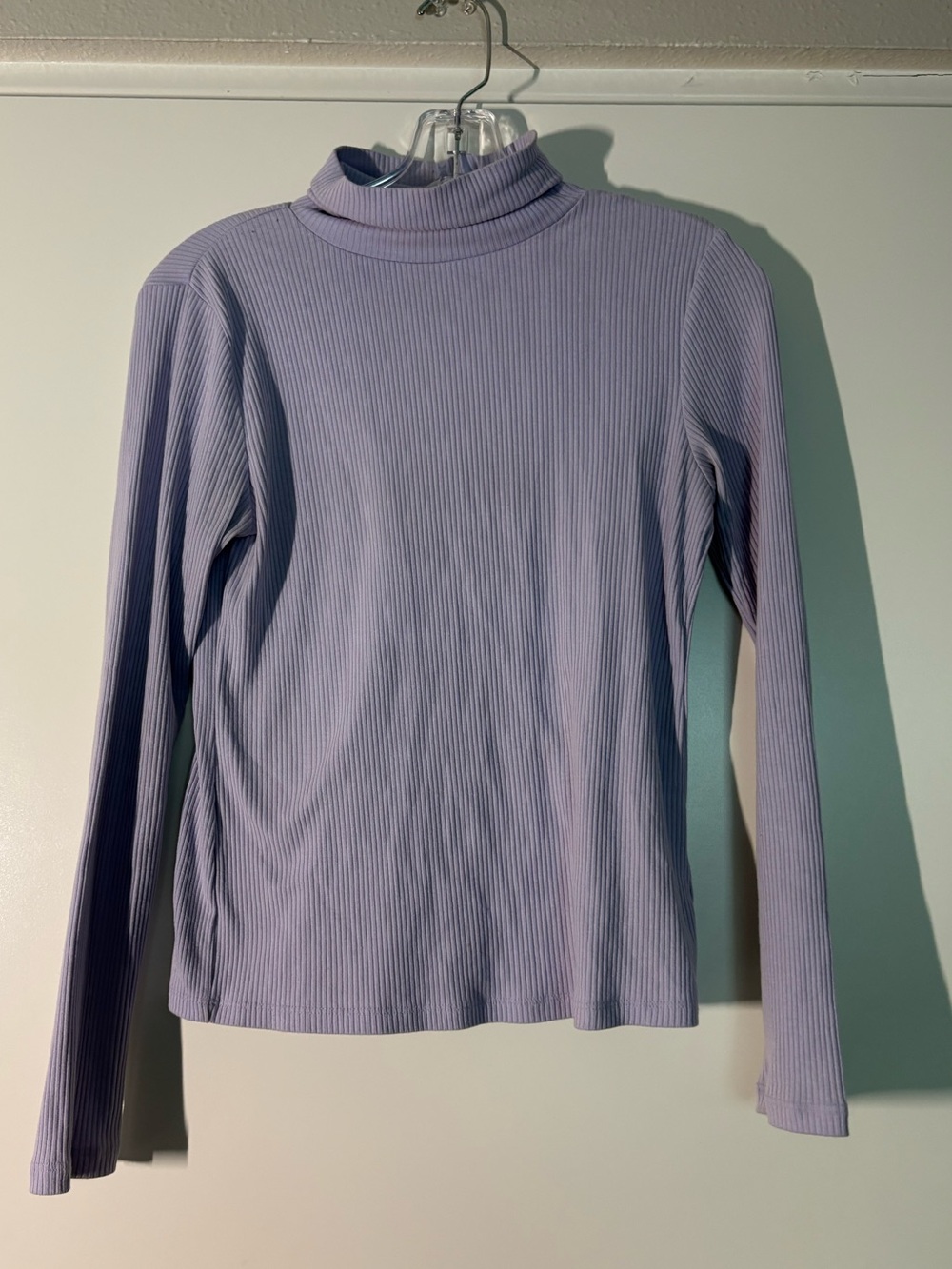 Old Navy Pastel Purple Ribbed Turtleneck Sweater